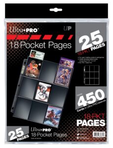 ultra pro silver series 18-pocket pages (25 ct.)