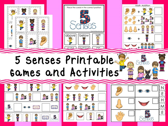 30 Printable 5 Senses Games and Activities