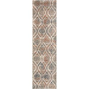 Well Woven Gideon Ivory Vintage Trellis Runner Rug (2'7" x 9'10")