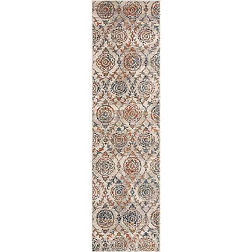 Well Woven Gideon Ivory Vintage Trellis Runner Rug (2'7" x 9'10")