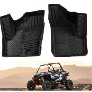 RZR Front Floor Mats, A&UTV PRO Floor Liners All Weather Protection Compatible for 2014-2023 Polaris RZR XP 1000 900 S XC Turbo 2 Doors Accessories Replace # 2880414