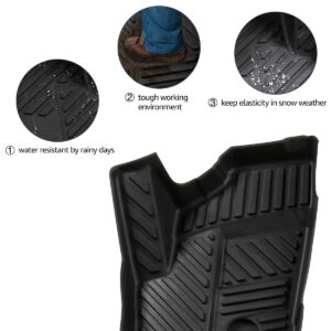 RZR Front Floor Mats, A&UTV PRO Floor Liners All Weather Protection Compatible for 2014-2023 Polaris RZR XP 1000 900 S XC Turbo 2 Doors Accessories Replace # 2880414