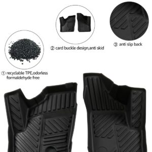 RZR Front Floor Mats, A&UTV PRO Floor Liners All Weather Protection Compatible for 2014-2023 Polaris RZR XP 1000 900 S XC Turbo 2 Doors Accessories Replace # 2880414