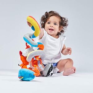 Diono Activity Spiral Baby Toy, Bright Plush Activity Spiral with Interactive Hanging Toys, Perfect for Strollers, Car Seat Bar