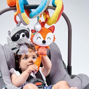 Diono Activity Spiral Baby Toy, Bright Plush Activity Spiral with Interactive Hanging Toys, Perfect for Strollers, Car Seat Bar