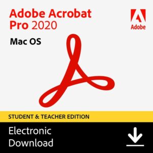 adobe acrobat pro 2020 | student & teacher edition | mac code