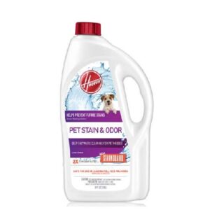 hoover pet stain & odor with stainguard carpet cleaner solution, 64oz, ah30921