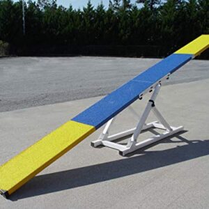 8' Dog Agility Teeter (See-Saw), Aluminum with Rubber Surface