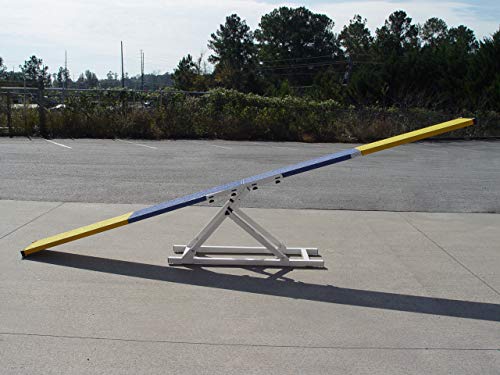 8' Dog Agility Teeter (See-Saw), Aluminum with Rubber Surface