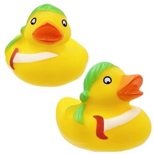 The Dreidel Company St. Patrick's Pirate Rubber Duck Toy Duckies for Kids, Bath Birthday Projects Gifts Baby Showers Classroom Summer Beach and Pool Activity Party Favors, 2" (6-Pack)