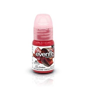 evenflo colours permanent makeup for lips, used for all permanent makeup procedures, professional cosmetic pigment - lulu’s rose, 0.5 oz