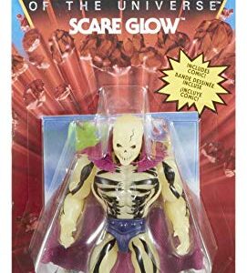 Masters of the Universe Origins Scare Glow 5.5-in Action Figure, Battle Figure for Storytelling Play and Display, Gift for 6 to 10-Year-Olds and Adult Collectors