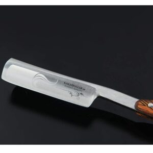 Straight Razor SHAVE READY-Shaving Knife Sharp, Steel Cutthroat Straight Edge Blade Vintage Wood Handle Barber Approved