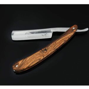 Straight Razor SHAVE READY-Shaving Knife Sharp, Steel Cutthroat Straight Edge Blade Vintage Wood Handle Barber Approved