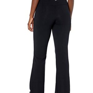 Spalding Womens Activewear Cotton Spandex Yoga Pant with Pocket Leggings, Black, Large US