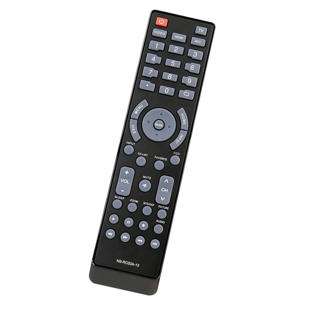 NS-RC03A-13 New Remote Control TV Fit for NS-39L240A13 NS-19E310A13 NS-19E320A13 NS-22E340A13 NS-24E340A13 NS-24L240A13 NS-32D120A13 NS-32E320A13 NS-32E320A13A Insignia LCD LED TV