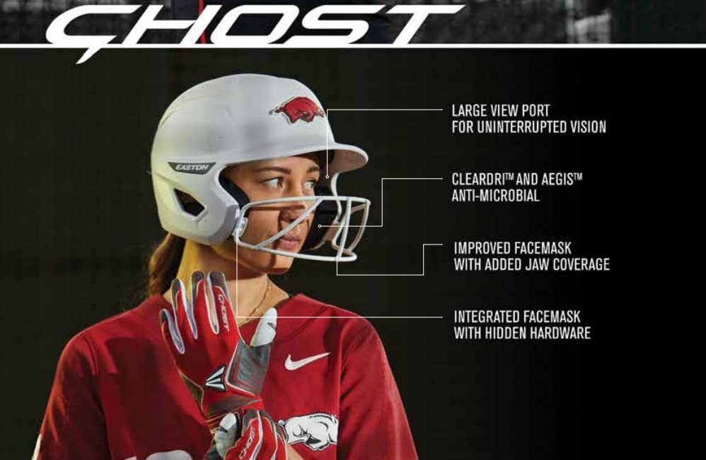 Easton | GHOST Softball Batting Helmet | Matte Charcoal | Medium/Large