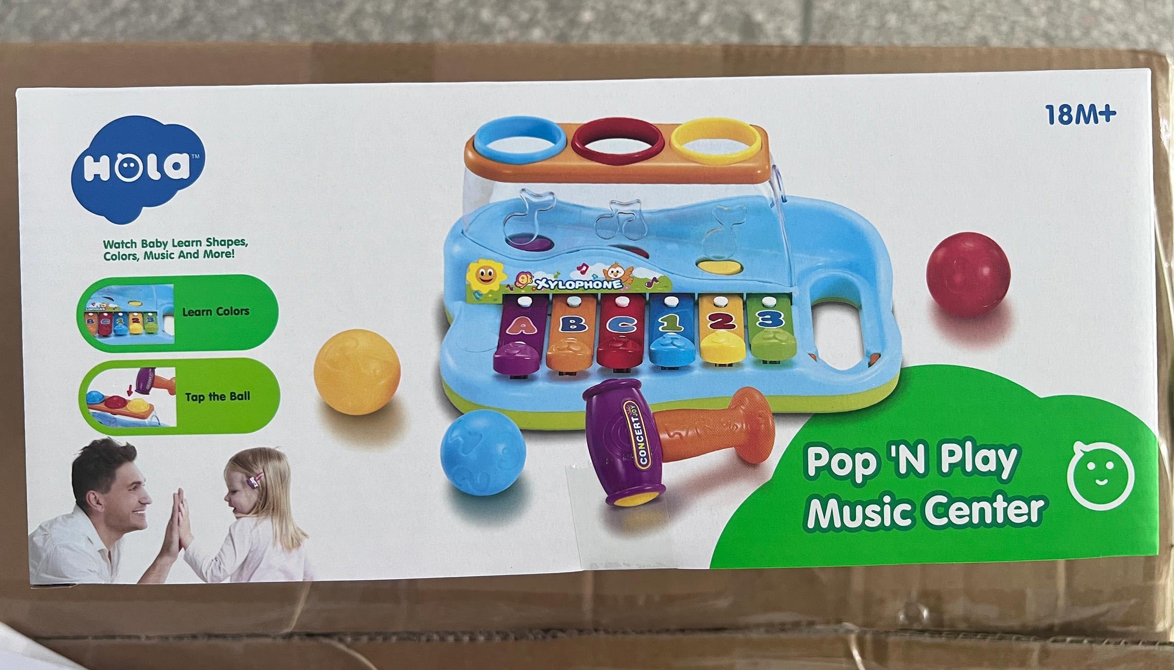 HOLA Toys for 1 Year Old Girl Boy Birthday Gifts, Baby Toys 12-18 Months Pound & Tap Hammer Xylophone Toys for Toddlers 1-3 Boys Girls, Baby & Toddler Toys Age 1-2 3, 1 Year Old Boy Girl Toys Gifts