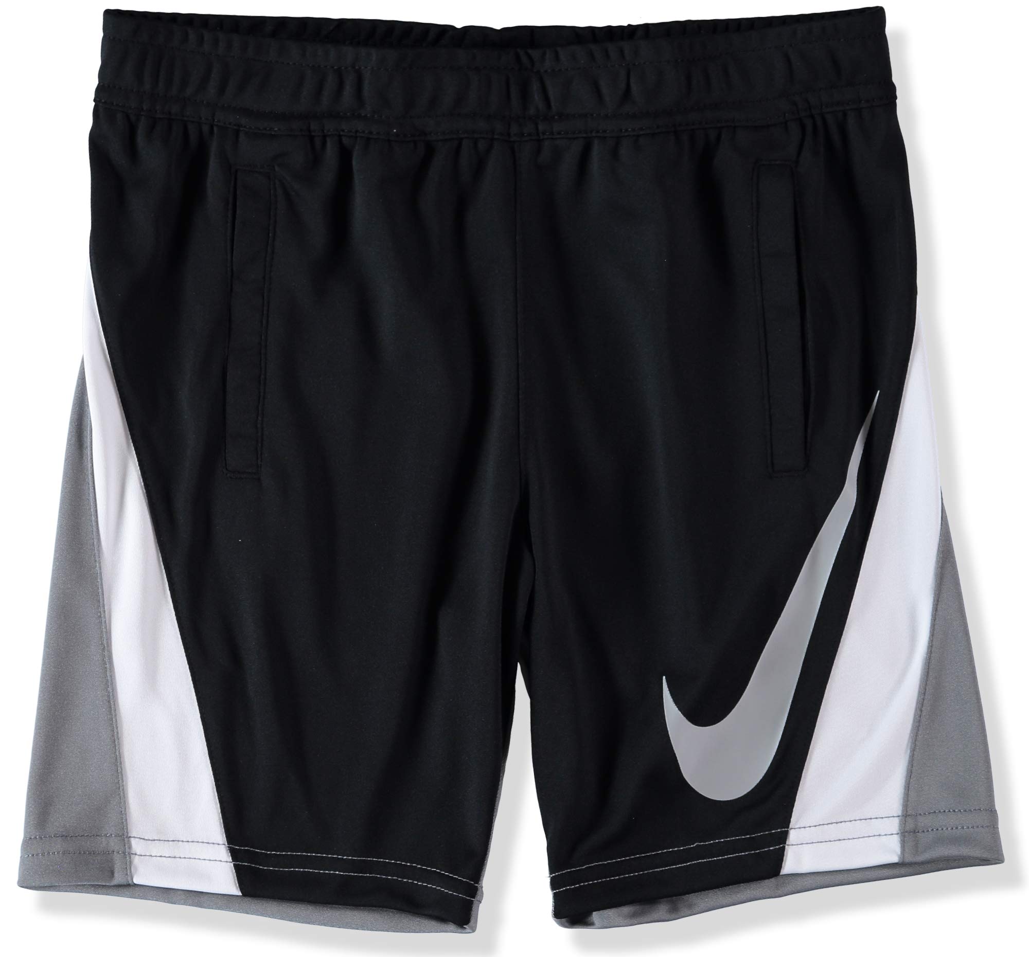 Nike Boys Dri-FIT Colorblock Athletic Shorts (Smoke Grey, 4)