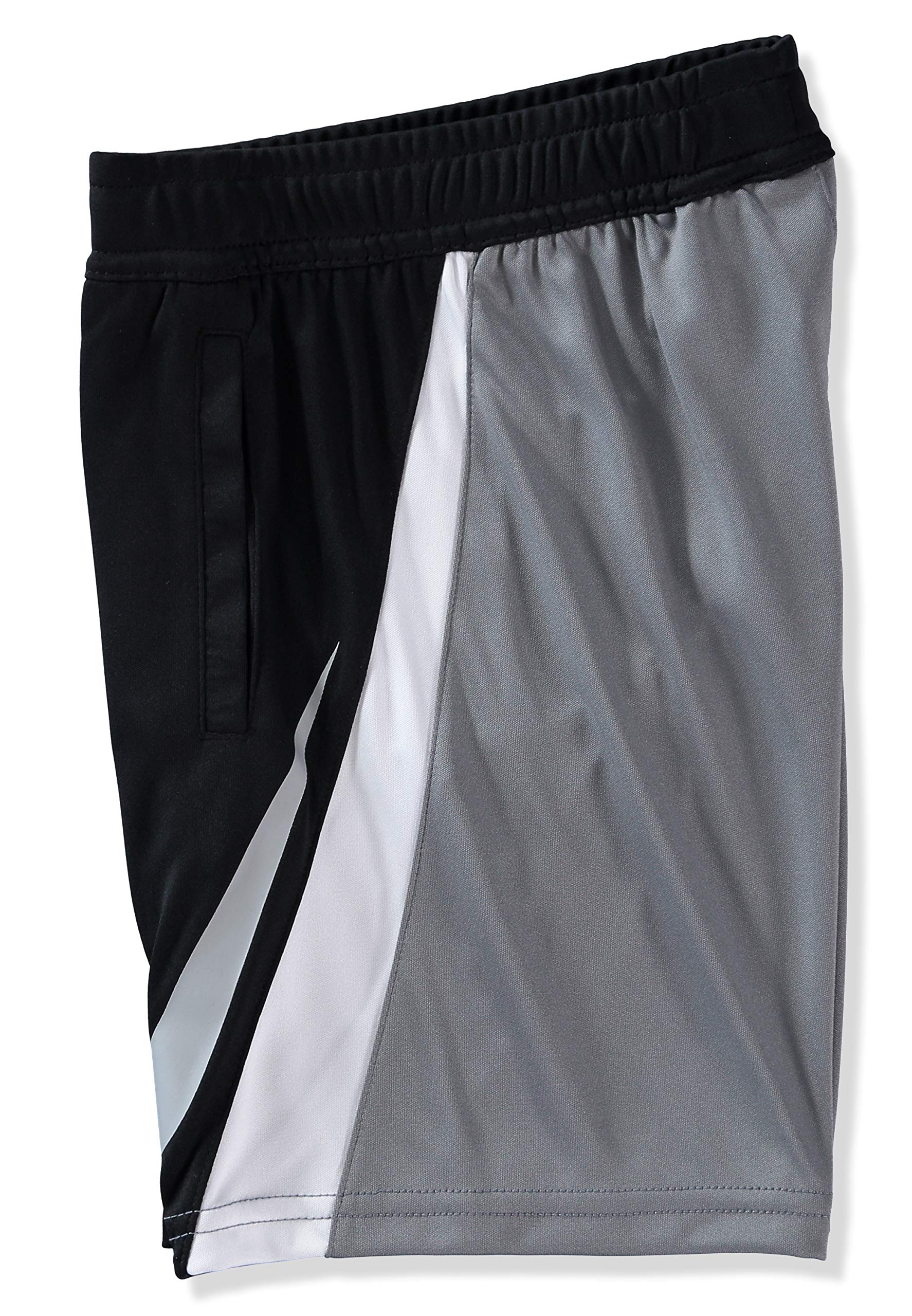 Nike Boys Dri-FIT Colorblock Athletic Shorts (Smoke Grey, 4)