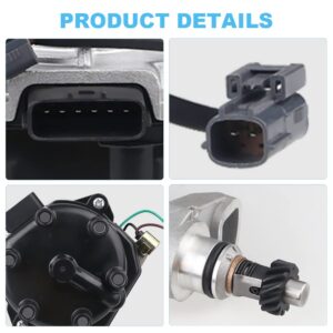 JDMON Ignition Distributor Compatible with Nissan Truck Frontier Xterra Quest Pickup V6 1996 1997 1998 1999 2000 2001 2002 2003 2004 Replace 22100-1W601 221000W001