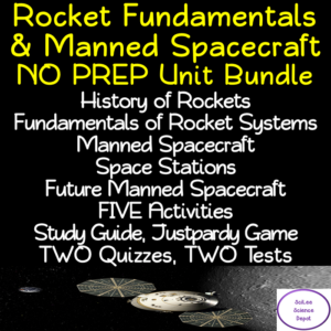 rocket fundamentals & manned spacecraft no prep unit bundle