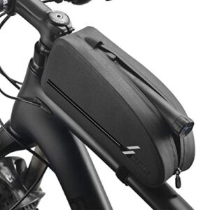 bike top tube bag, waterproof bicycle frame bag for mountain road bmx bike, front phone bags mount pouch, cycling accessories