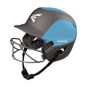 Easton | GHOST Softball Batting Helmet | Two-Tone Matt Carolina Blue/Charcoal | Large/XLarge