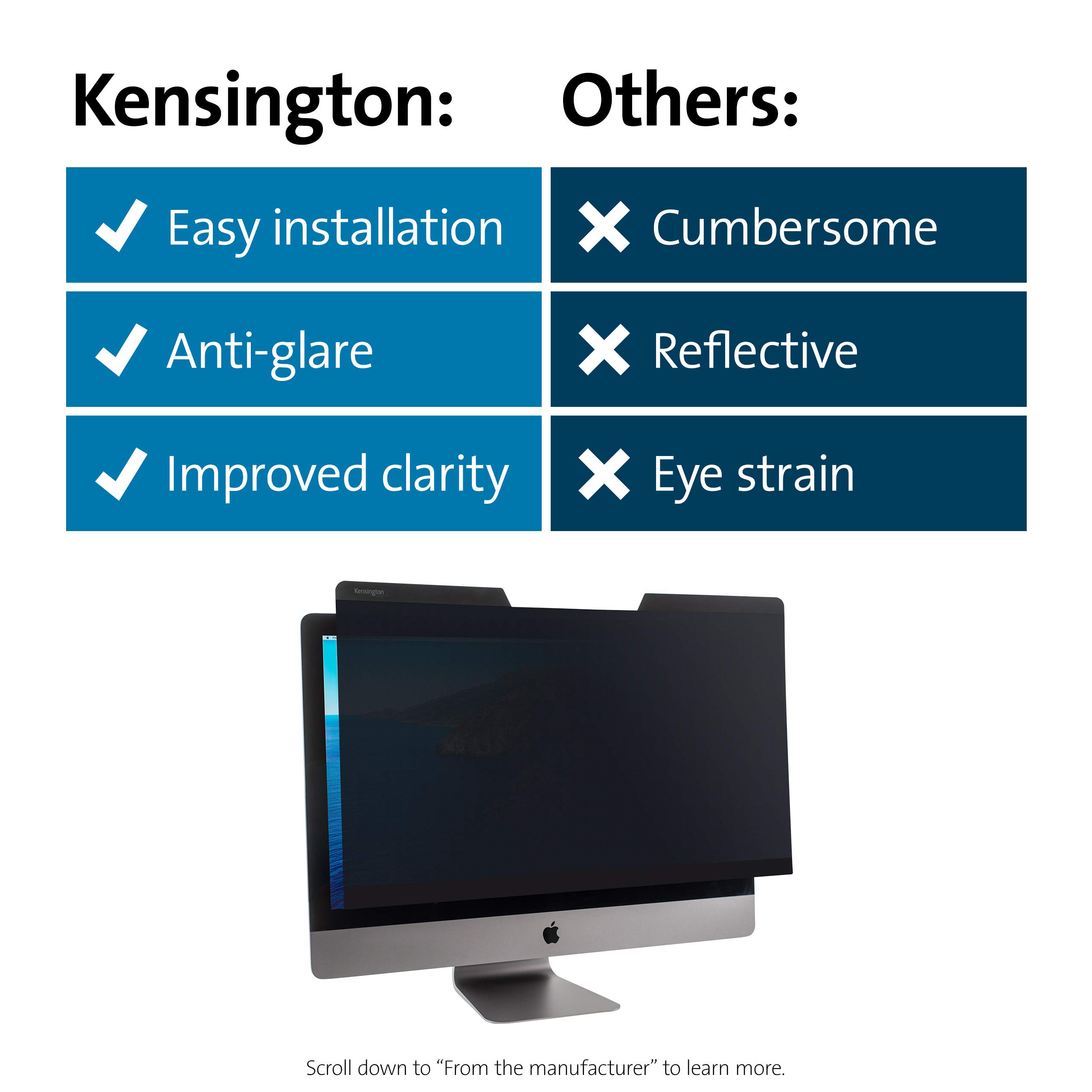 Kensington iMac Privacy Screen for iMac 27" (K50723WW)