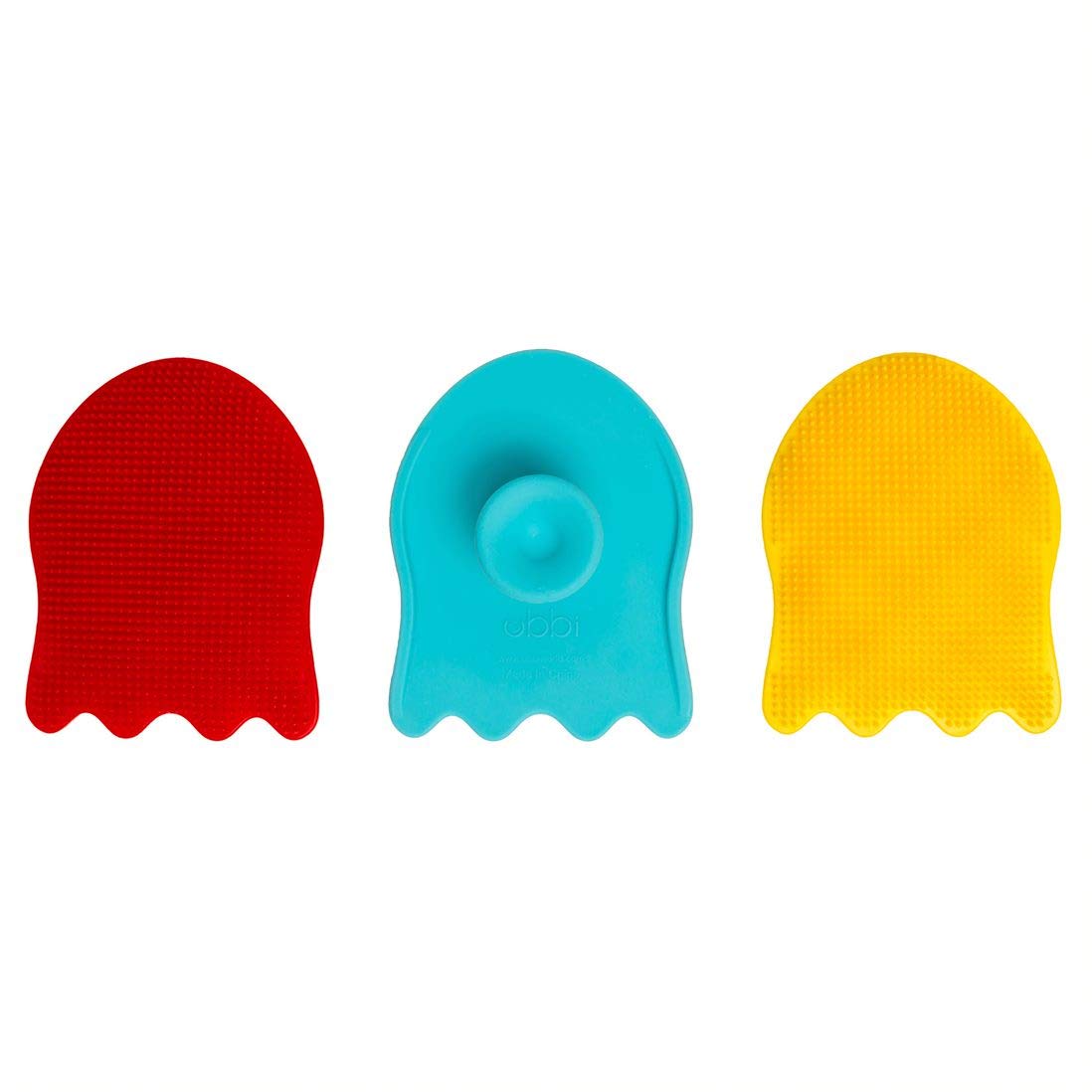 Ubbi Jellyfish Silicone Baby Bath Sponges, Baby Bathing and Care Essentials for Newborns, Baby Bath Brushes for Dry Skin and Cradle Cap, Set of 3