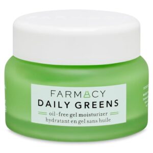 farmacy daily greens oil free gel face moisturizer - daily facial moisturizing cream with hyaluronic acid - new fragrance-free formula