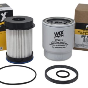 Buyer$ Lair Kit for Dodge Ram 6.7L Diesel Cummins Fuel Filter & Fuel/Water Seperator Set Wix WF10112 & WF10255NP for 2013-2018 Models 2500/3500/4500/5500