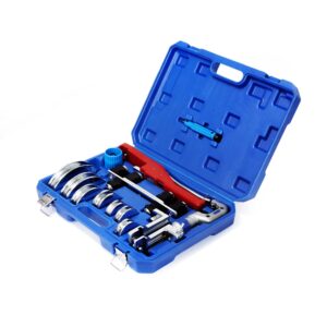 tube bender kit refrigeration ratcheting tubing benders with reverse bending attachment hand tool 1/4 to 7/8 inch
