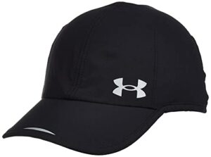 under armour women's launch run hat , black (001)/reflective , one size fits most