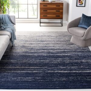 safavieh adirondack collection area rug - 9' x 12', navy & grey, modern ombre design, non-shedding & easy care, ideal for high traffic areas in living room, bedroom (adr113e)