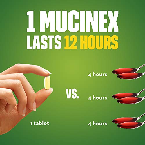 Cough Suppressant and Expectorant, Mucinex DM Maximum Strength 12 Hour Tablets, 7ct, 1200 mg Guaifenesin, Relieves Chest Congestion, Quiets Wet and Dry Cough, 1 Doctor Recommended (Pack of 6)