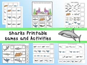 30 printable sharks games and activities