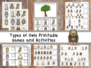 30 printable owls games and activities