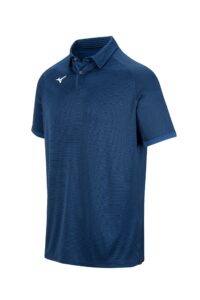 mizuno men's scout polo, navy, x-large