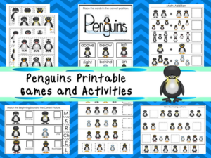 30 printable penguins themed games and activities