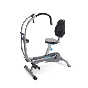 stamina easystep recumbent stepper with arm workout - recumbent cross trainer with smart workout app for home workout - up to 250 lbs weight capacity