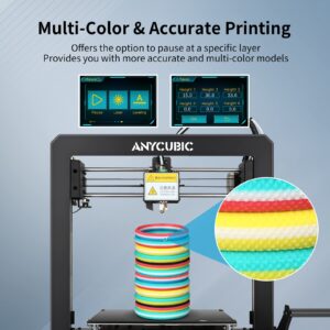 ANYCUBIC Mega Pro 3D Printer, 4th Gen 3D Printing & Laser Engraving 2 in 1 Filament FDM 3D Printer with Smart Auxiliary Leveling, Printing Size 8.27'' x 8.27'' x 8.07'' & Engraving Size 8.67'' x 5.5''