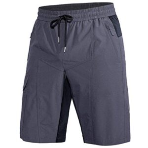 cycorld-mens-mtb-shorts-mountain-bike-shorts-cycling-biking-shorts-baggy(grey, small)