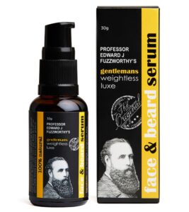 professor fuzzworthy's gentlemans face & beard oil serum | best for normal - curly - dry hair & sensitive skin | natural organic men's grooming - fragrance sulfate paraben free