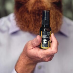 Professor Fuzzworthy's Gentlemans Face & Beard Oil Serum | Best for Normal - Curly - Dry Hair & Sensitive Skin | Natural Organic Men's Grooming - Fragrance Sulfate Paraben Free