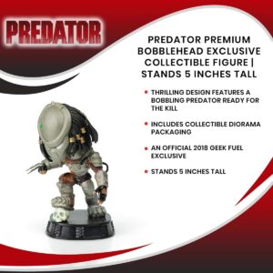 Toynk Predator Premium Bobblehead Character for Adults Only | Unique Predator Movie Headhunter Collectible Figure | 2018 Geek Fuel Exclusive Statement Piece | 5 Inches