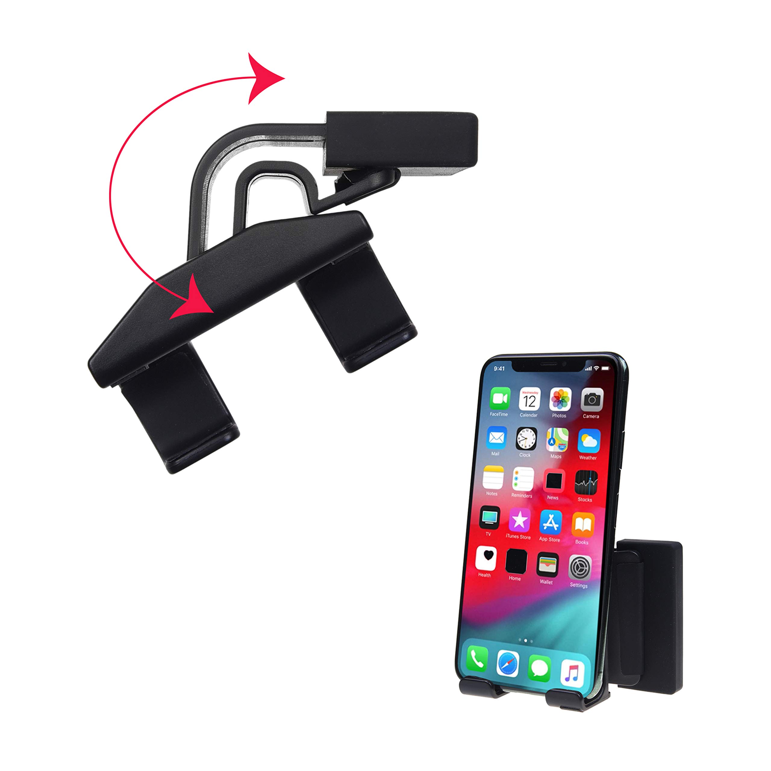 Camkix Mini Tripod and Smartphone Clip-On Holder - 1x Tabletop Extendable Tripod Photography, Vlogging, Online Meetings - 1x Adjustable Mount for Thin Laptop and Thick Desktop Monitors (up to 25mm)