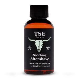 tse for men soothing aftershave - wicked - natural ingredients for a healthy post shave. reduce razor burn with aloe vera. hand crafted 2 fl oz / 60 ml made in the usa.