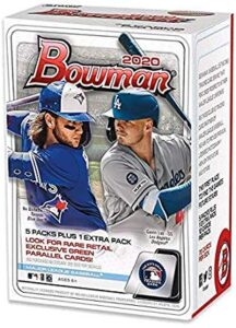 2 box bundle 2020 bowman blaster boxes 12 cards per pack 6 packs per box made by topps factory sealed boxes