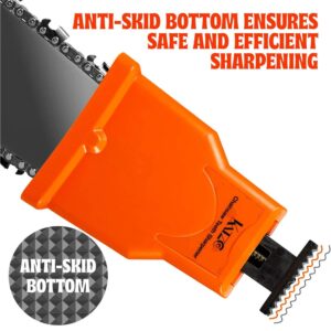 Katzco Deluxe Chainsaw Sharpener Kit with Storage Bag - 20 Pieces - Sharpening Set for Wood, Bone, PVC, Tree Pruning, Camping, Hunting, Toolbox, Bushcraft, Landscaping, Yard Work, and Survival Gear